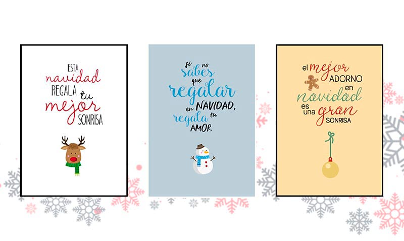 Creativos diseños para felicitar la Navidad (gratis)